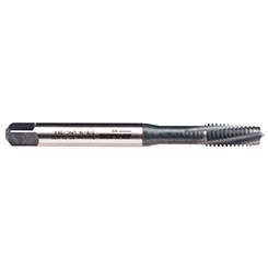 Emuge BU306011.5041 | UNF #10 - 32 Thread Size x 0.591" Length x 0.194" Shank x 2.756" OAL x 15 Degree Helix Angle 3 Flute NT2 Coated HSSE Spiral Flute Tap