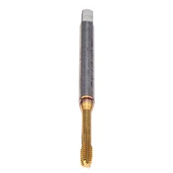 Emuge BU37Z700.5041 | UNF #10 - 32 Thread Size x 0.313" Length x 0.194" Shank x 2.756" OAL TIN-80 Coated HSSE-PM Thread Forming Tap
