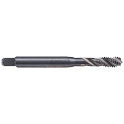 Emuge BU503210.5033 | UNF #0 - 80 Thread Size x 0.236" Length x 0.141" Shank x 1.626" OAL x 35 Degree Helix Angle 2 Flute NE2 Coated HSSE Spiral Flute Tap
