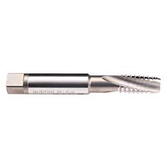 Emuge CW493000.5765 | NPT 1/4" - 18 Thread Size x 1.060" Length x 0.563" Shank x 3.937" OAL x 15 Degree Helix Angle 3 Flute Bright Coated HSSE Spiral Flute Tap