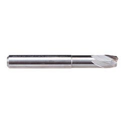 Emuge 1942.006 | 6.00mm Diameter x 6.00mm Shank x 6.00mm LOC x 57.00mm OAL x 0.80mm Radius x 30 Degree Helix Angle 2 Flute Bright Coated Carbide Corner Radius End Mill
