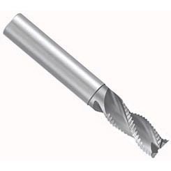 Emuge 2548.004 | 4.00mm Diameter x 6.00mm Shank x 8.00mm LOC x 57.00mm OAL x 40 Degree Helix Angle 3 Flute Bright Coated Carbide Square End Mill