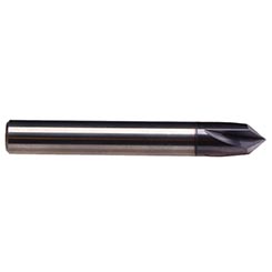 Emuge 1715A.060250 | 1/4" Carbide Chamfer Mill 60 Degree TIALN