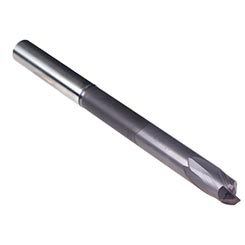 Emuge 1983A.01012 | 10.00mm Diameter x 12.00mm Shank x 8.00mm LOC x 160.00mm OAL x 3.00mm Radius x 30 Degree Helix Angle 2 Flute TIALN Coated Carbide Corner Radius End Mill