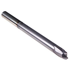 Emuge 1983A.01216 | 12.00mm Diameter x 16.00mm Shank x 10.00mm LOC x 200.00mm OAL x 4.00mm Radius x 30 Degree Helix Angle 2 Flute TIALN Coated Carbide Corner Radius End Mill