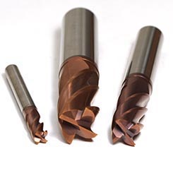 Emuge 1998A.005 | 5.00mm Diameter x 6.00mm Shank x 13.00mm LOC x 57.00mm OAL x 35/38 Degree Helix Angle 4 Flute TIALN Coated Carbide Square End Mill