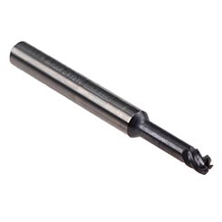 Emuge 2636AZ.400618 | 4.00mm Diameter x 6.00mm Shank x 18.00mm LOC x 57.00mm OAL x 0.50mm Radius 4 Flute TIALN Coated Carbide Corner Radius End Mill