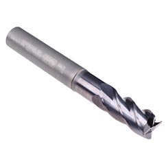 Emuge 2650AZ.020 | 20.00mm Diameter x 20.00mm Shank x 38.00mm LOC x 126.00mm OAL x 38/40 Degree Helix Angle 4 Flute TIALN Coated Carbide Square End Mill