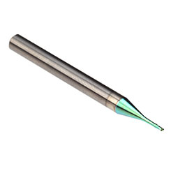 Emuge 2771L.0015 | 1.5MM-End Mill - Micro - 5xD - Ball - Stub