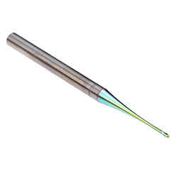 Emuge 2775L.001 | 1.0 MM-End Mill - Micro - 10xD -Ball -Long