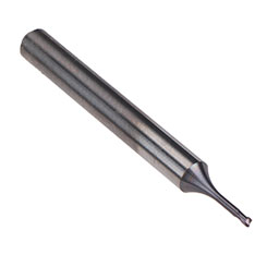 Emuge 2807A.006 | 6.00mm Diameter x 6.00mm Shank x 3.50mm LOC x 80.00mm OAL x 6.000" Radius x 30 Degree Helix Angle 2 Flute TIALN Coated Carbide Corner Radius End Mill
