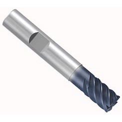 Emuge 2812A.010 | 10MM-End Mill - Hard-Cut -Stub- Rad 0.5 - 6 Flt -
