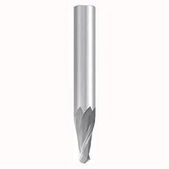 Emuge 3446.04020B | 5.83mm Diameter x 8.00mm Shank x 20.00mm LOC x 72.00mm OAL x 2.00mm Radius x 30 Degree Helix Angle 2 Flute Bright Coated Carbide Ball Nose End Mill