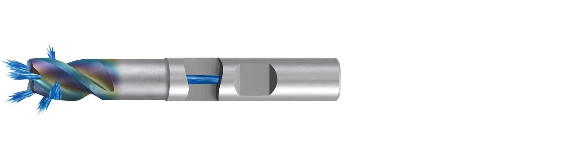 Emuge 2882RZ.008 | 8mm-End Mill - Alu-Cut - Coolant - CRN - HB