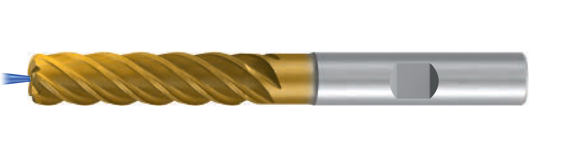 Emuge 3913TZ.050015 | 1/2" TiNox-Cut - Trochoidal 4xD Rad 0.015