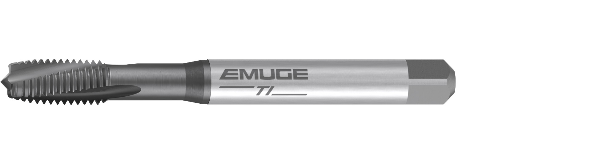 Emuge B0306001.0020 | M2x0.40mm Thread Size x 45.00mm OAL x 15 Degree Helix Angle NT2 Coated HSSE Spiral Flute Tap
