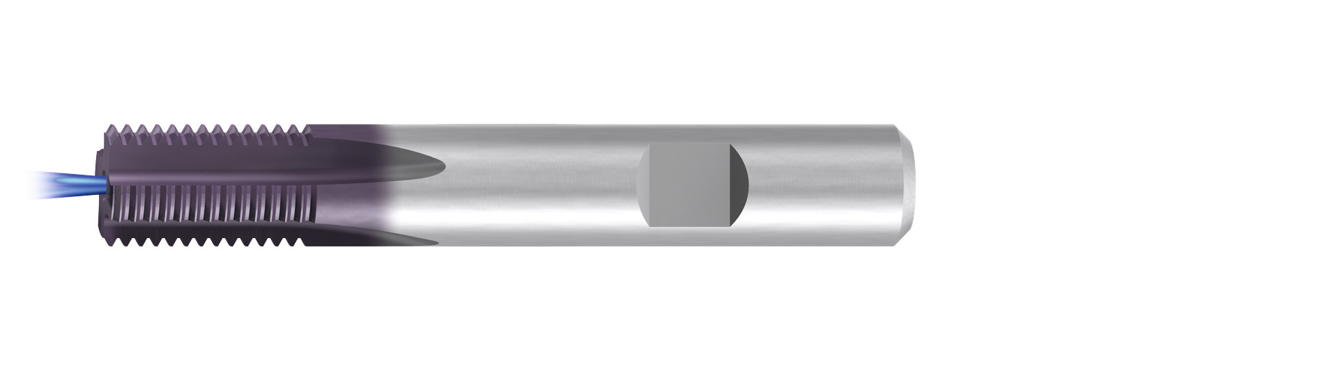Emuge GF161156.9518 | ?20 x 3-Thread Mill-GF Ext Str Flt-Coolant-TICN