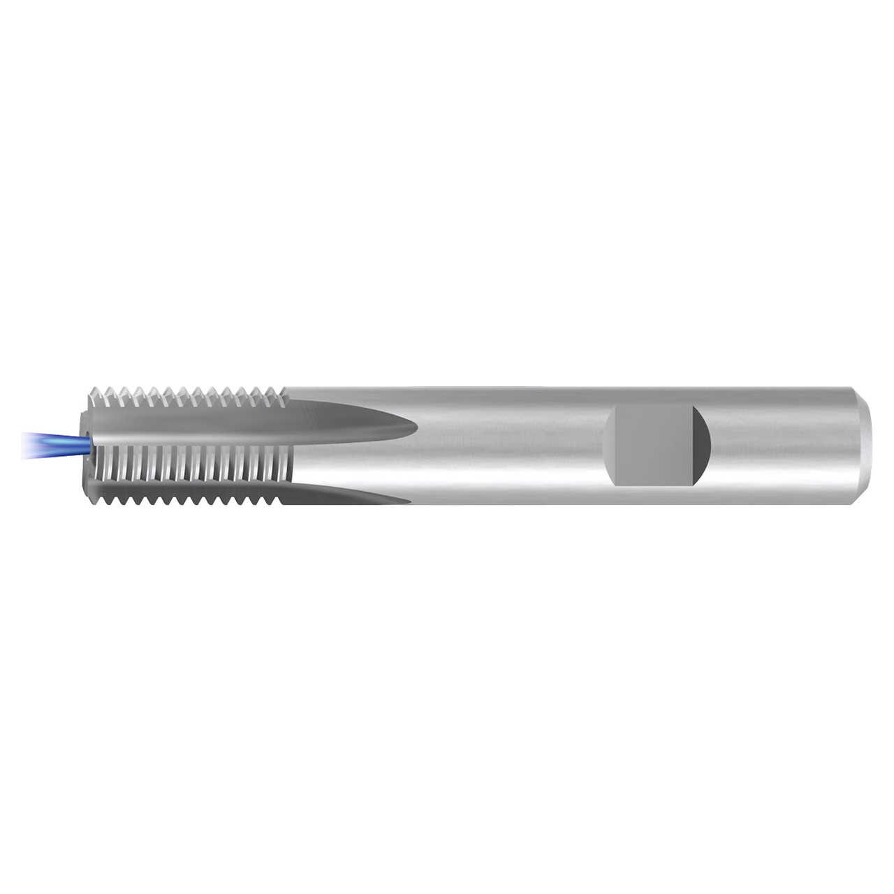 Emuge GF163131.9548 | G 1/2" - 14 Thread Size x 16.00mm Shank x 26.90mm Flute Length x 90.00mm OAL 5 Flute Bright Coated Carbide Thread Mill