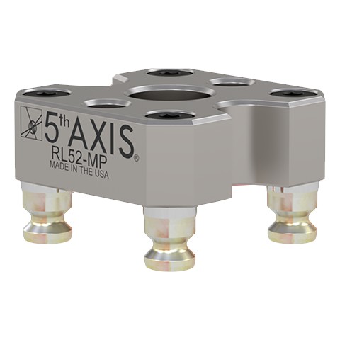 5th Axis RL52-MP | RockLock 52 mm Locating Master Gauging Pallet - Steel - 75 mm x 75 mm x 25.4 mm