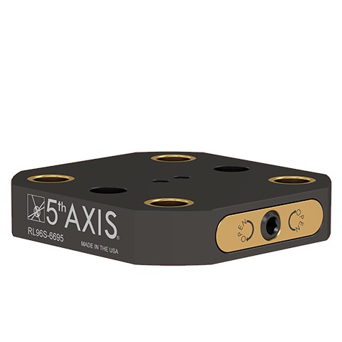 5th Axis RL96S-6695 | RockLock 96 mm Low Profile Base - Steel - 6" x 6" - Matsuura MAM72 Pallet (95 mm)