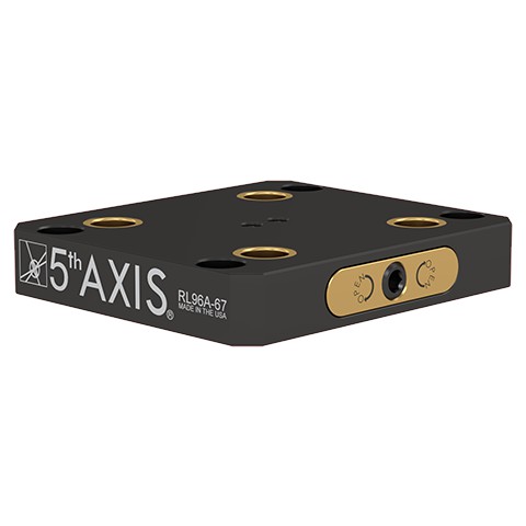 5th Axis RL96A-67 | RockLock 96 mm Low Profile Base - Aluminum - Tombstone - 6" x 7"