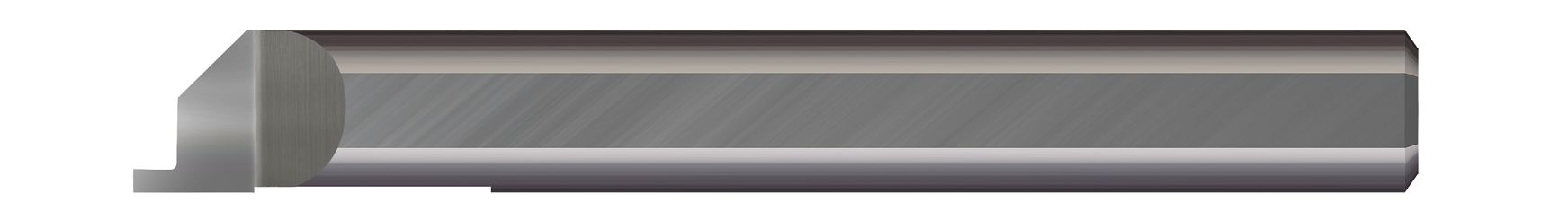 Micro 100 FG-250-078-100X | 1/4" Minimum Bore Diameter x 1" Maximum Bore Depth x 5/64" Width x 0.100" Projection x 1/4" Shank x 2-1/2" OAL AlTiN Coated Carbide Grooving Tool