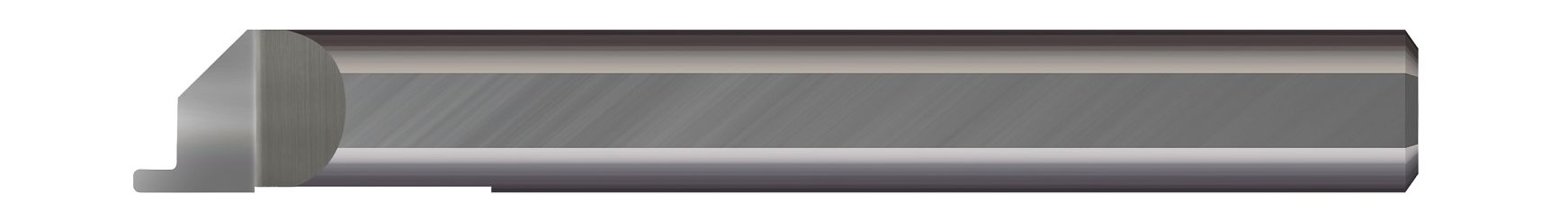 Micro 100 FGC6-375-125-100X | 3/8" Minimum Bore Diameter x 1-1/4" Maximum Bore Depth x 1/8" Width x 0.1000" Projection x 3/8" Shank x 2-1/2" OAL AlTiN Coated Carbide Grooving Tool