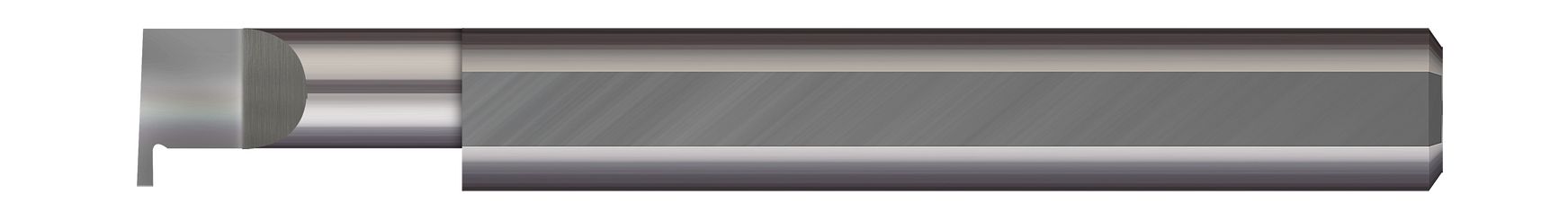Micro 100 RR-069-6X | 0.397" Minimum Bore Diameter x 3/8" Maximum Bore Depth x 0.069" Width x 0.100" Projection x 3/8" Shank x 2-1/2" OAL AlTiN Coated Carbide Grooving Tool