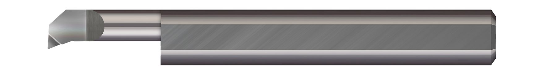 Micro 100 PBT4-230500 | 0.2500" Minimum Bore Diameter x 0.500" Maximum Bore Depth x 0.004" Radius 5/16" Shank x 2-1/2" OAL Uncoated Carbide Boring Bar
