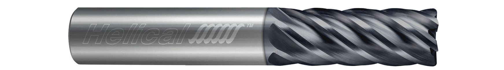 Helical Solutions 86004 | HEV-X-60500-R.030 1/2" Diameter x 1/2" Shank x 3-1/8" LOC x 6" OAL x 0.030" Radius 6 Flute Aplus Coated Solid Carbide Corner Radius End Mill