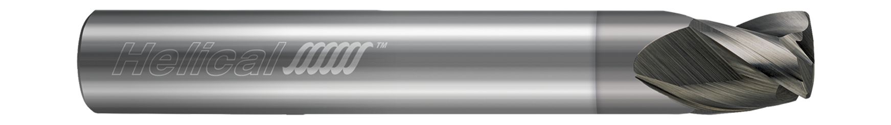 Helical Solutions 86314 | HMAF-AL-30375-02-LNS 3/8" Diameter x 3/8" Shank x 3/8" LOC x 2-1/2" OAL 3 Flute Nplus Coated Solid Carbide Roughing & Finishing End Mill