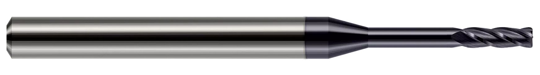 Harvey Tool 764362-C3 | 1/16" Diameter x 1/8" Shank x 0.1860" LOC x 1-1/2" OAL 0.0200" Radius 4 Flute AlTiN Coated Carbide Corner Radius End Mill
