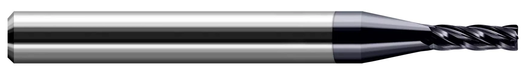 Harvey Tool 72875-C3 | 3/8" Diameter x 3/8" Shank x 1" LOC x 2-1/2" OAL 0.0750" Radius 4 Flute AlTiN Coated Carbide Corner Radius End Mill