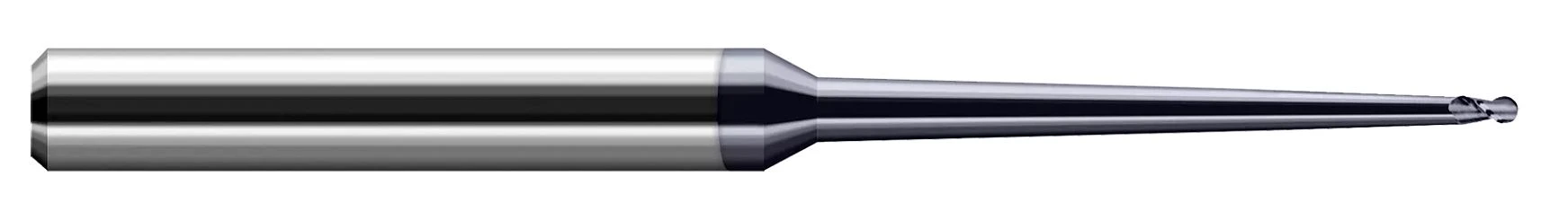 Harvey Tool 776293-C6 | 3/32" Diameter x 1/4" Shank x 9/64" LOC x 4" OAL 4 Flute AlTiN Nano Coated Carbide Ball End Mill