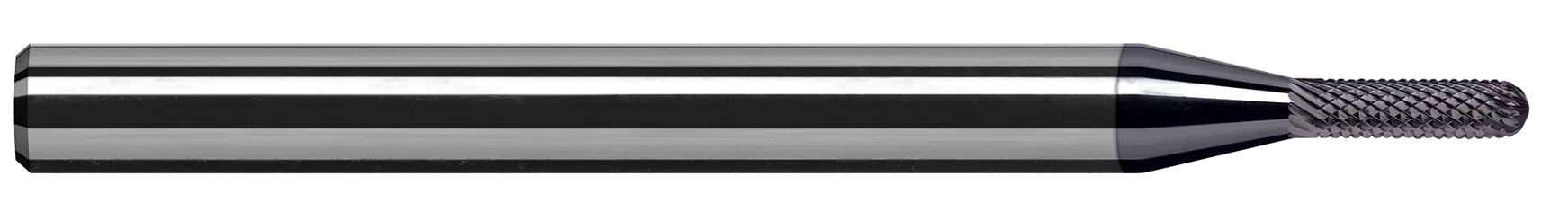 Harvey Tool 892147-C3 | 3/64" Diameter x 1/8" Shank x 0.1410" LOC x 2-1/2" OAL AlTiN Coated Carbide Ball End Mill
