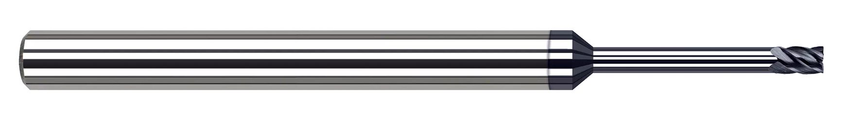 Harvey Tool 825412-C6 | 3/16" Diameter x 1/4" Shank x 0.2850" LOC x 3" OAL 5 Flute AlTiN Nano Coated Carbide Square End Mill