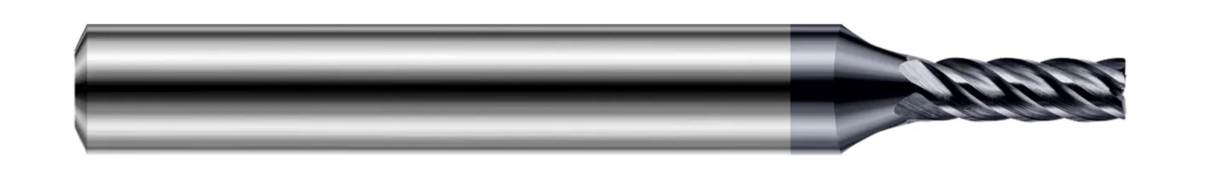 Harvey Tool 852793-C6 | 3/32" Diameter x 1/4" Shank x 0.2790" LOC x 2-1/2" OAL 1/64" Radius 5 Flute AlTiN Nano Coated Carbide Corner Radius End Mill