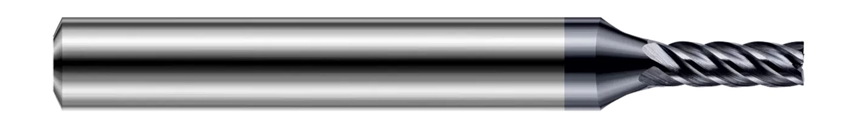 Harvey Tool 777845-C6 | 2 mm Diameter x 6 mm Shank x 3 mm LOC x 63 mm OAL 5 Flute AlTiN Nano Coated Carbide Square End Mill