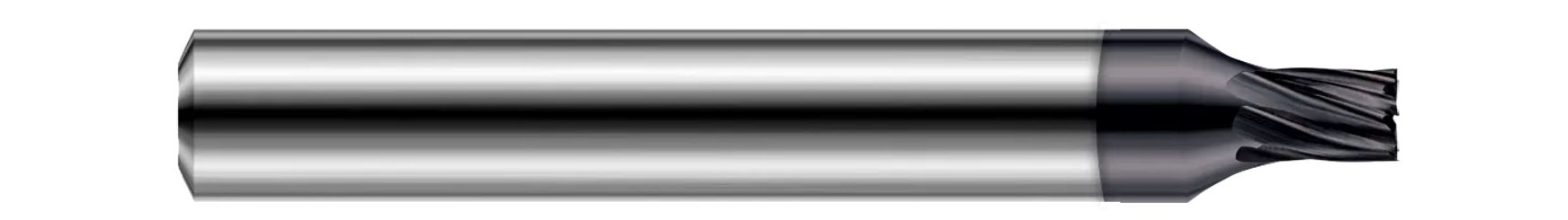Harvey Tool 854840-C6 | 0.0400" Diameter x 1/4" Shank x 0.1200" LOC x 2-1/2" OAL 7 Flute AlTiN Nano Coated Carbide Square End Mill