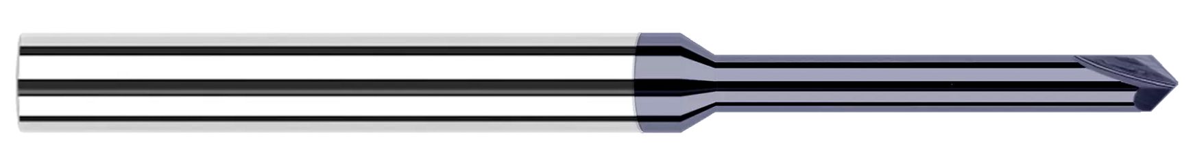 Harvey Tool 911030 | 1/8" Shank 90 Degree Included Angle 2 Flute Uncoated Carbide Chamfer Mill