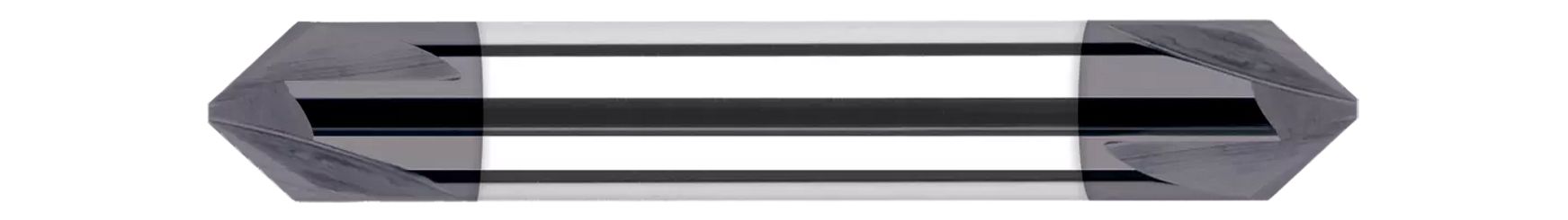 Harvey Tool 808245 | 1/8" Shank 90 Degree Included Angle 4 Flute Uncoated Carbide Chamfer Mill