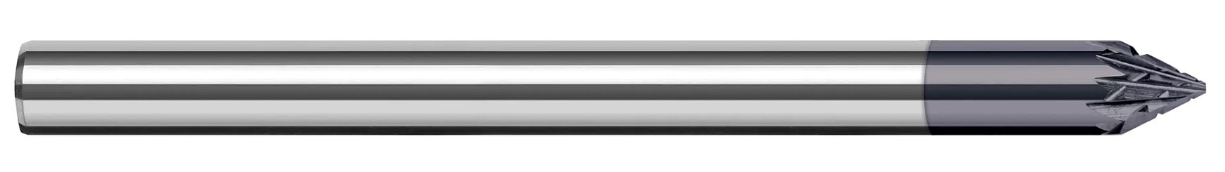 Harvey Tool 784445-C3 | 3/8" Shank 90 Degree Included Angle AlTiN Coated Carbide Chamfer Mill