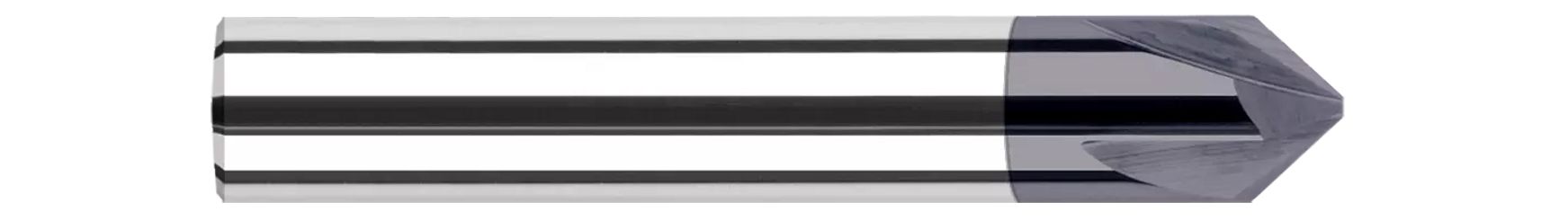 Harvey Tool 833150 | 1/4" Shank 90 Degree Included Angle 4 Flute Uncoated Carbide Chamfer Mill