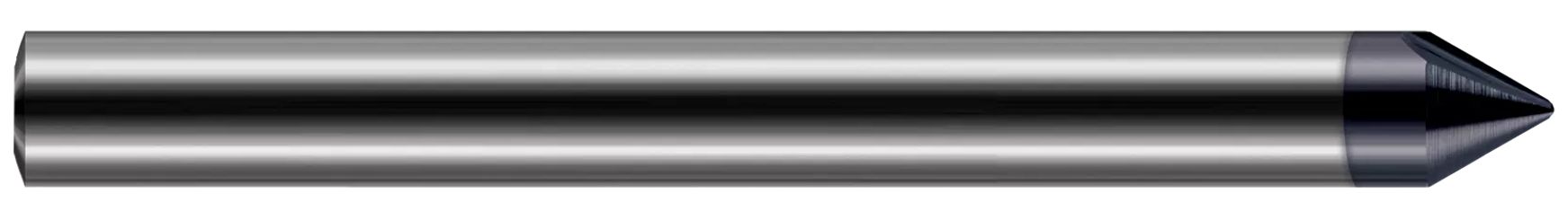 Harvey Tool 825908-C6 | 90 Degree Included Angle x 0.0580" LOC x 1/8" Shank AlTiN Nano Coated Carbide Engraving Cutter