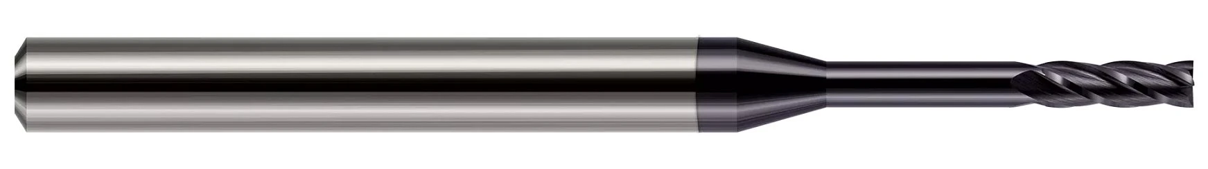 Harvey Tool 76431-C4 | 1/32" Diameter x 1/8" Shank x 3/32" LOC x 1-1/2" OAL 4 Flute Amorphous Diamond Coated Carbide Square End Mill