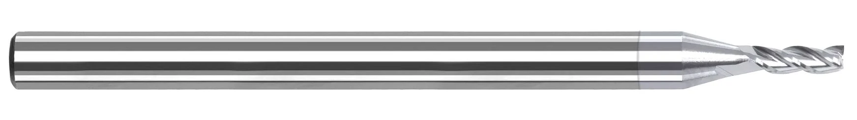 Harvey Tool 792208 | 1/8" Diameter x 1/8" Shank x 0.3750" LOC x 1-1/2" OAL 2 Flute Uncoated Carbide Square End Mill