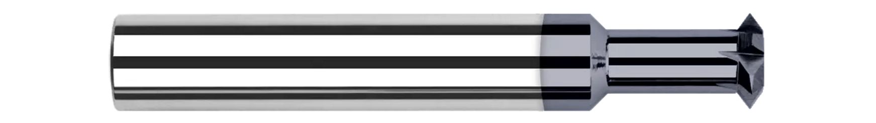 Harvey Tool 807116 | 1/4" Diameter x 1/8" Width x 1/4" Shank 90 Degree Included Angle Uncoated Carbide Pointed Double Angle Cutter