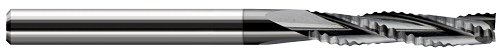 Harvey Tool 770662-C4 | 1/16" Diameter x 1/8" Shank x 5/16" LOC x 2" OAL 3 Flute Amorphous Diamond Coated Carbide Square End Mill