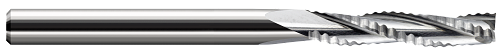Harvey Tool 770693 | 3/32" Diameter x 1/8" Shank x 1/2" LOC x 2" OAL 3 Flute Uncoated Carbide Square End Mill