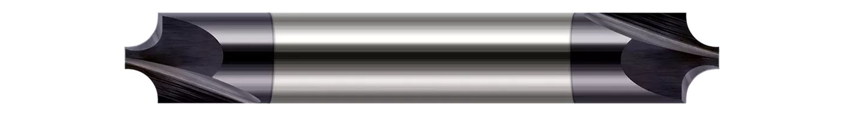 Harvey Tool 770520 | 0.0580" Diameter x 1/8" Shank x 1-1/2" OAL 2 Flute Uncoated Carbide Single End Corner Rounding End Mill